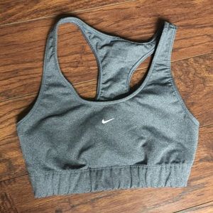 Nike gray white  Sports Bra Size Small